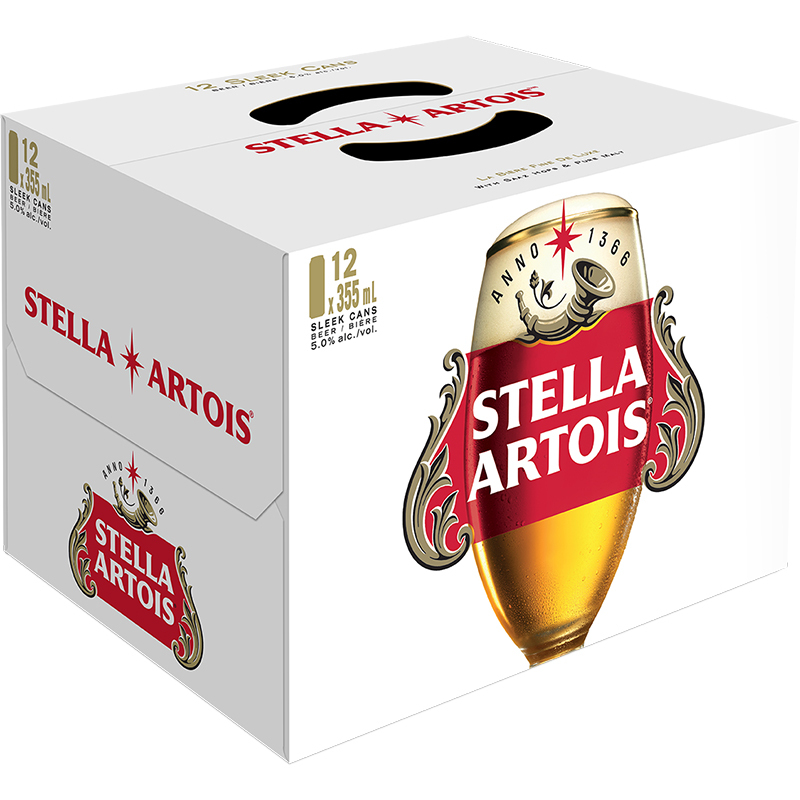 STELLA ARTOIS CAN Canadian Domestic Beer