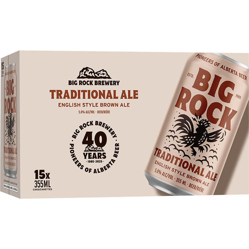 BIG ROCK - TRADITIONAL ALE CAN 15 PACK Canadian Domestic Beer