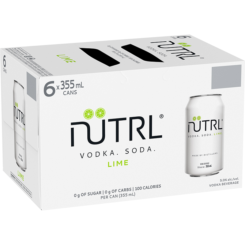 NUTRL VODKA SODA LIME CAN Canadian Coolers