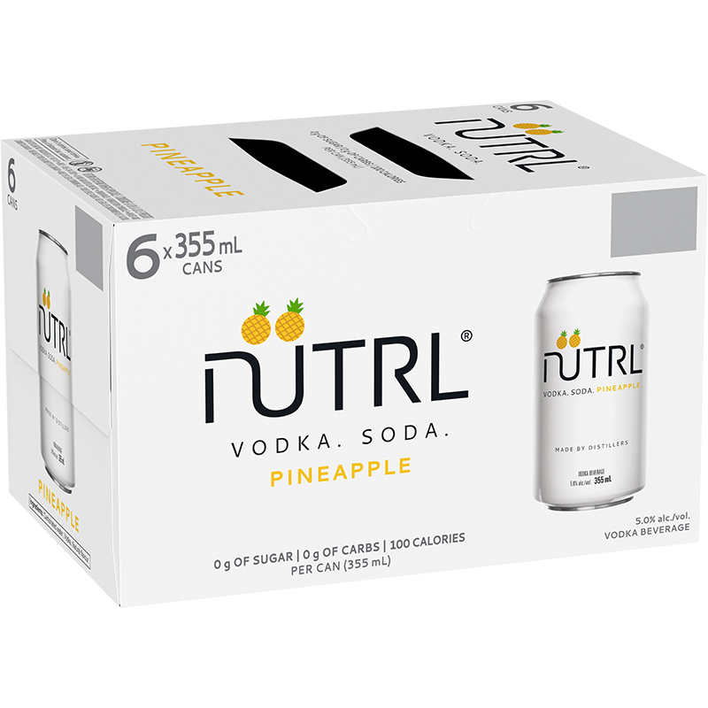 NUTRL VODKA SODA PINEAPPLE CAN Canadian Coolers
