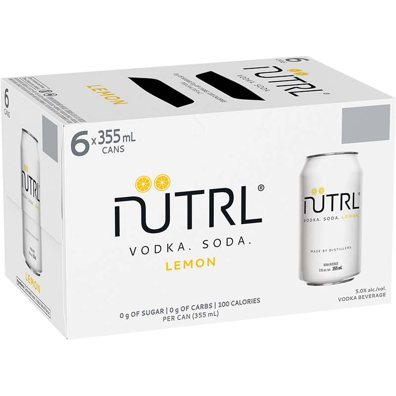 NUTRL VODKA SODA LEMON CAN Canadian Coolers