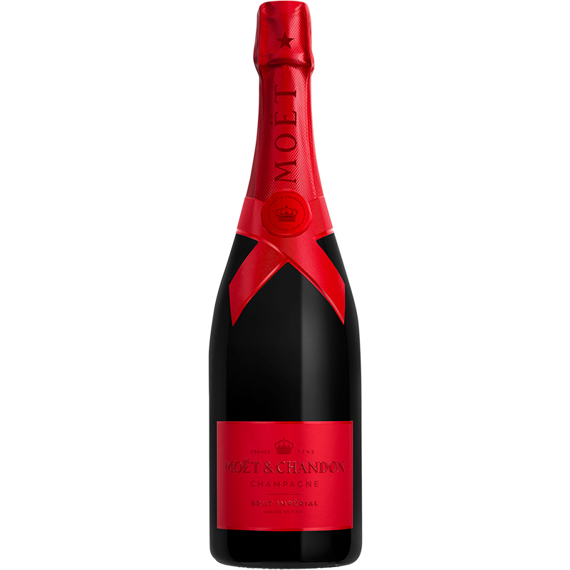 MOET AND CHANDON - BRUT IMPERIAL HOLIDAY RED BOTTLE French
