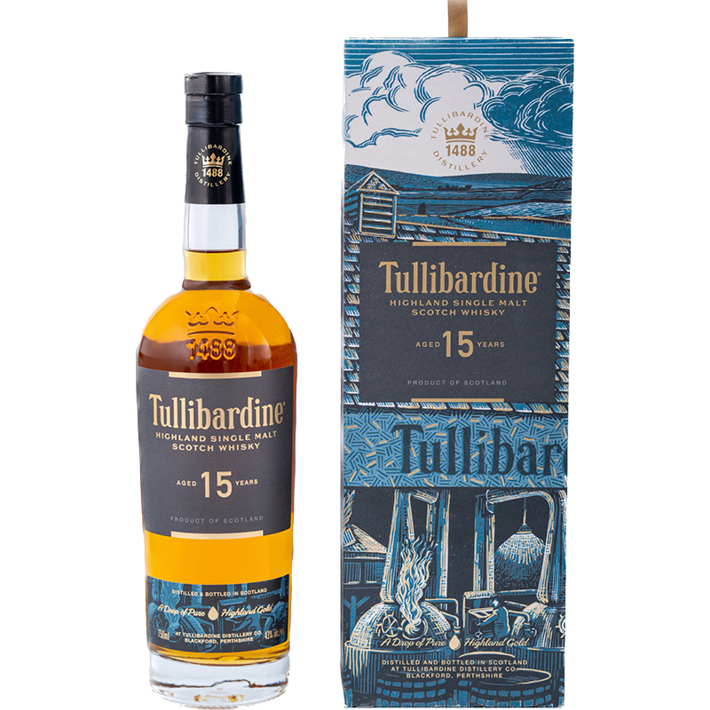 Tullibardine 15年 スコッチウイスキー ボックス付き TULLIBARDINE - 15YO SINGLE MALT SCOTCH WHISKY Scottish