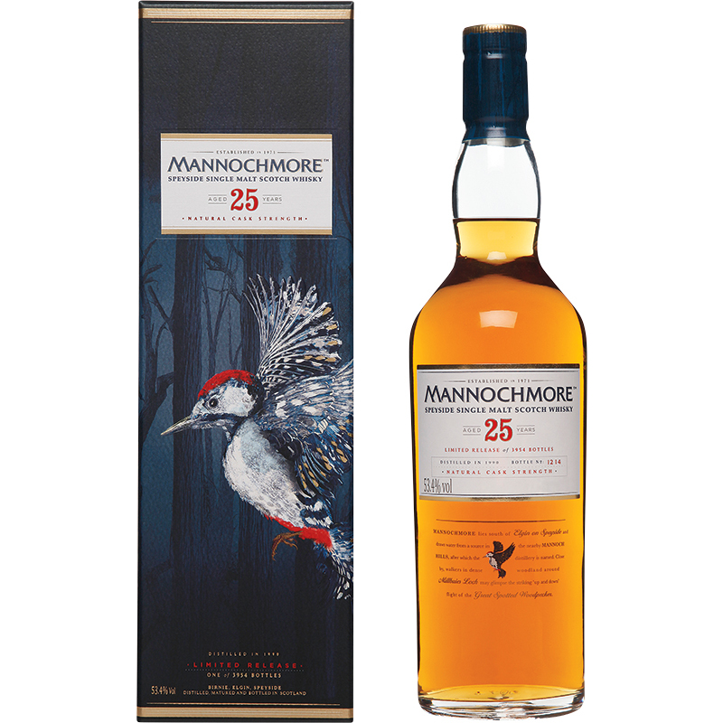 MANNOCHMORE 25 YEAR OLD Scottish Whisky / Whiskey