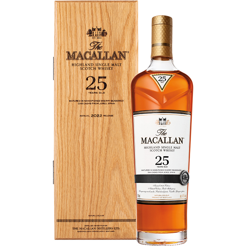 MACALLAN - SHERRY OAK 25 YEAR OLD Scottish Whisky / Whiskey MACALLAN - SHERRY OAK 25 YEAR OLD Scottish Whisky / Whiskey
