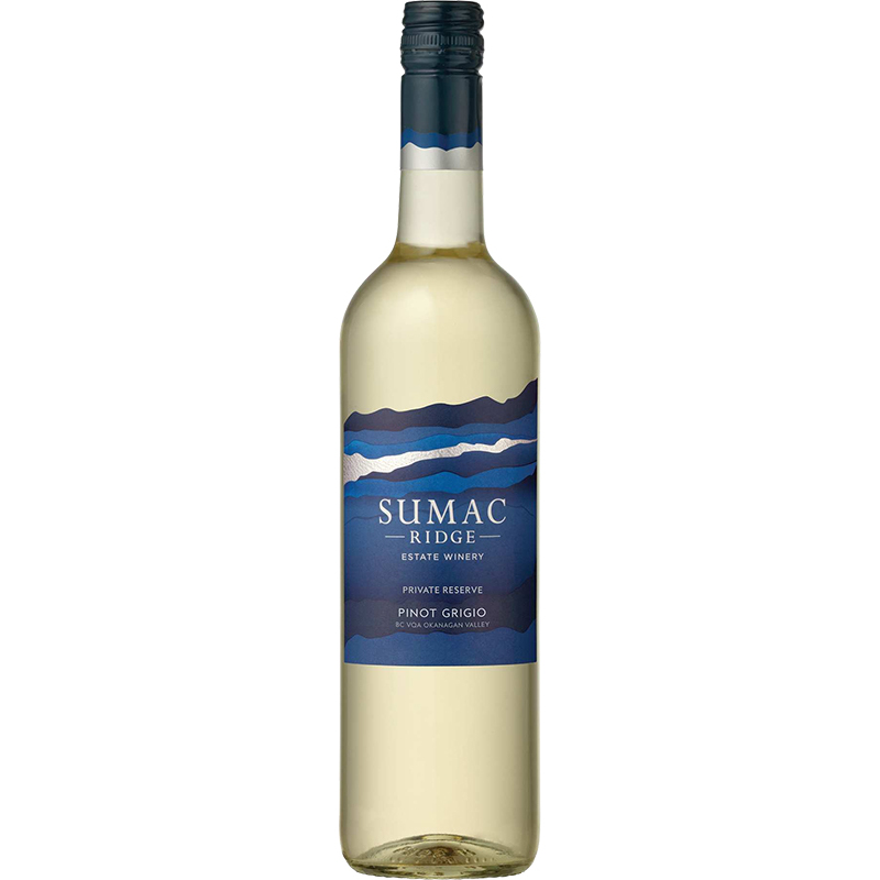 SUMAC RIDGE OLIVER PRIVATE RESERVE PINOT GRIGIO 2020 Canadian White Wine