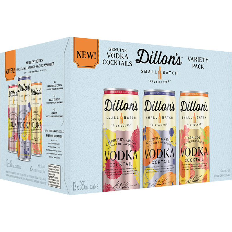DILLONS VODKA COCKTAIL VARIETY PACK CAN Canadian Coolers