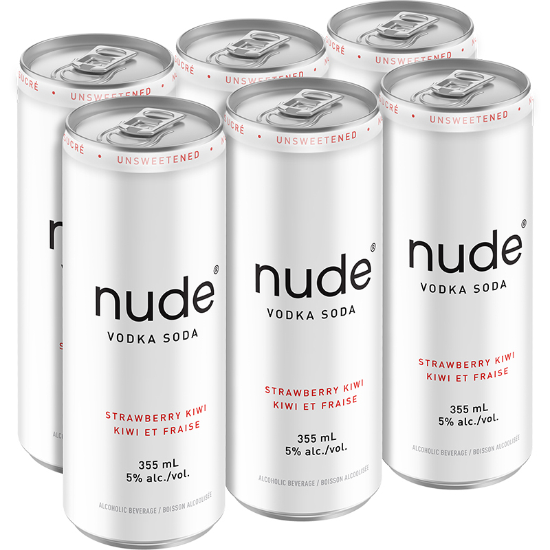 NUDE VODKA SODA - STRAWBERRY KIWI CAN Canadian Coolers