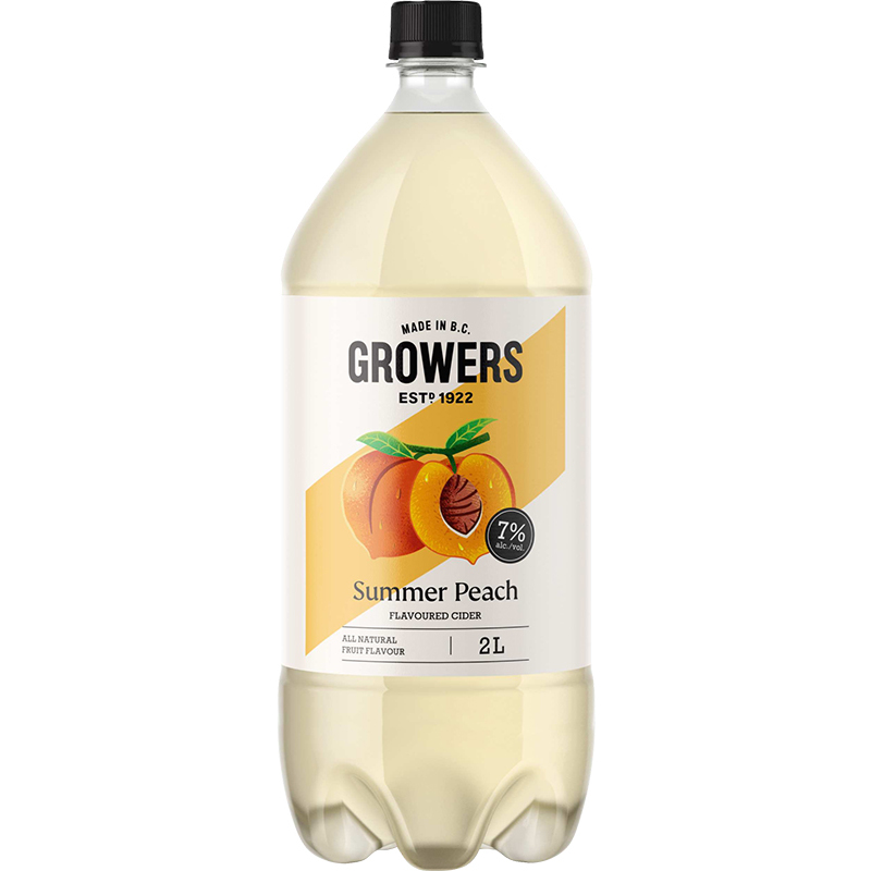 GROWERS SUMMER PEACH Canadian Cider