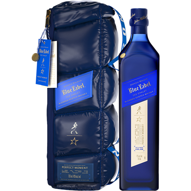 JOHNNIE WALKER - BLUE LABEL ICE CHALET Scottish Whisky / Whiskey