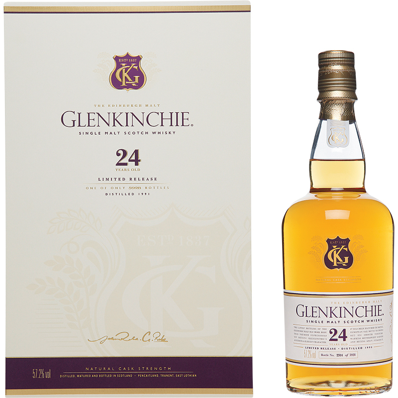 GLENKINCHIE - 24 YEAR OLD Scottish Whisky / Whiskey