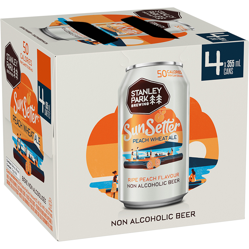 STANLEY PARK - SUNSETTER NON-ALCOHOLIC PEACH WHEAT ALE CAN