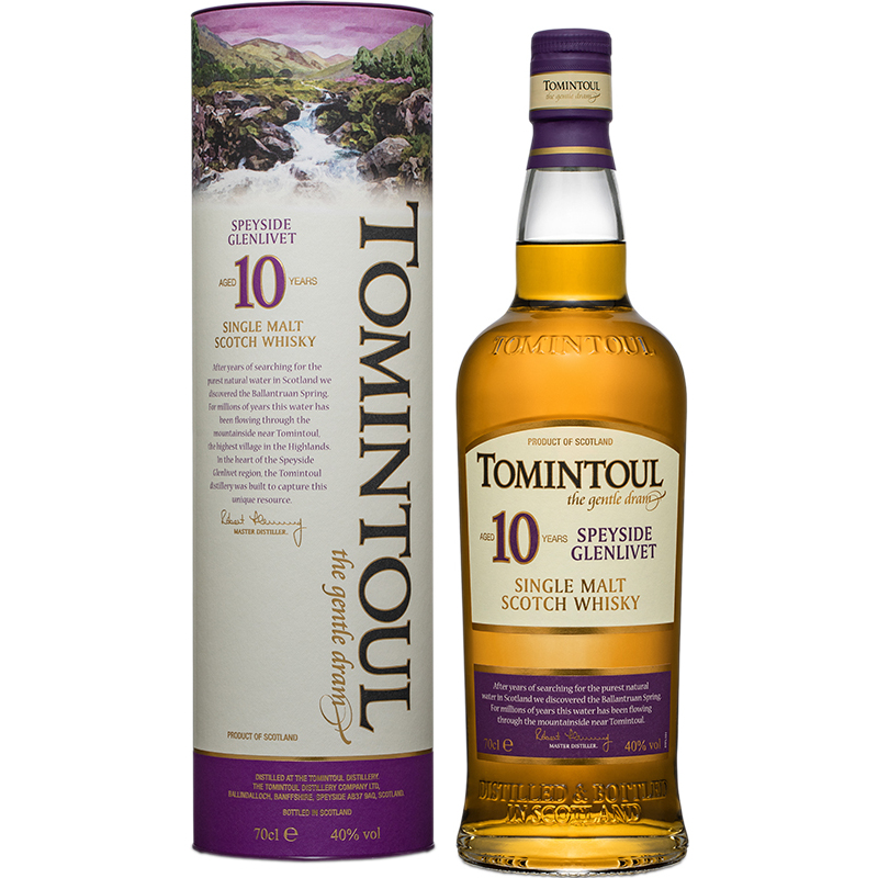 GLENLIVET - TOMINTOUL SPEYSIDE SINGLE MALT 10 YO Scottish Whisky