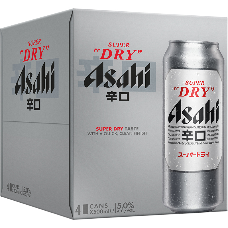 ASAHI - SUPER DRY Italian Import Beer