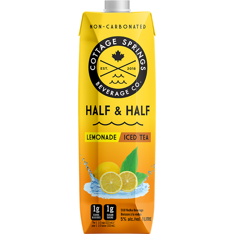 COTTAGE SPRINGS VODKA ICED TEA HALF AND HALF TETRA PACK Canadian Coolers