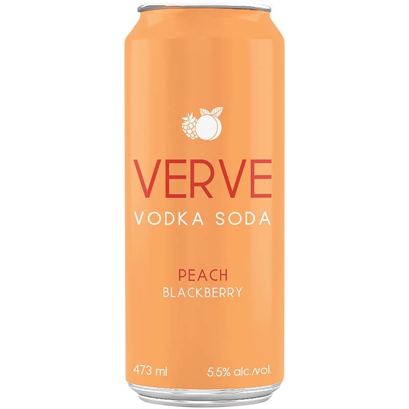 VERVE PEACH BLACKBERRY VODKA SODA TALL CAN Canadian Coolers