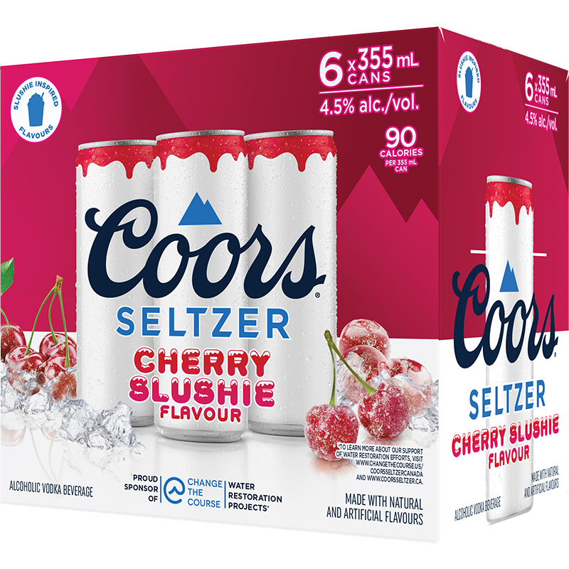COORS SELTZER SLUSHIE CHERRY CAN Canadian Coolers