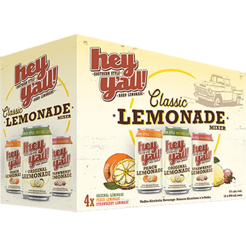 HEY Y'ALL HARD LEMONADE MIXER PACK CAN Canadian Coolers