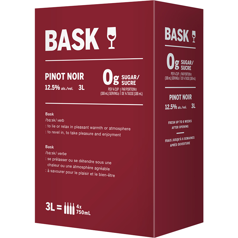 BASK PINOT NOIR Canadian Red Wine