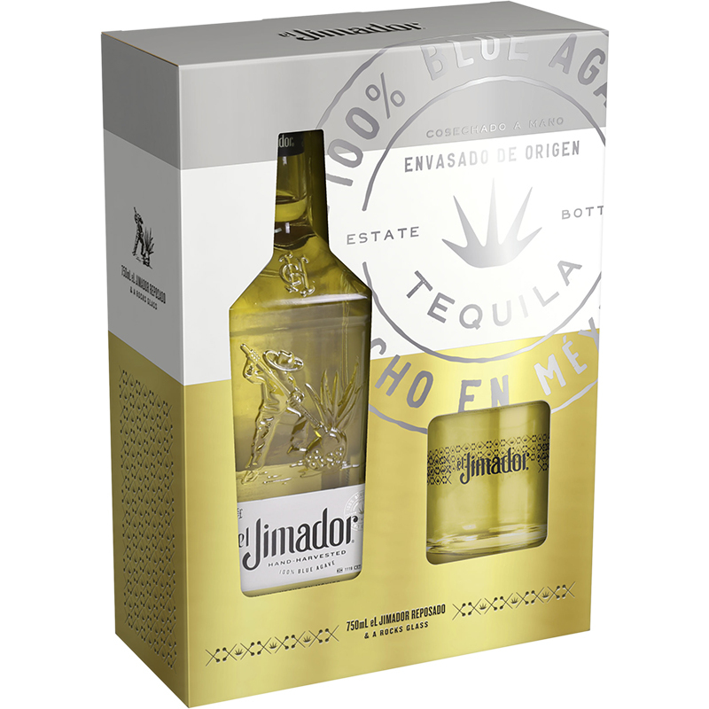 EL JIMADOR REPOSADO WITH GLASS GIFT PACK Mexican Tequila