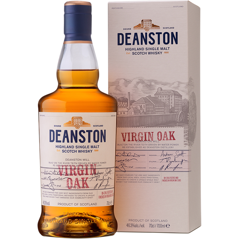 DEANSTON - VIRGIN OAK Scottish Whisky / Whiskey