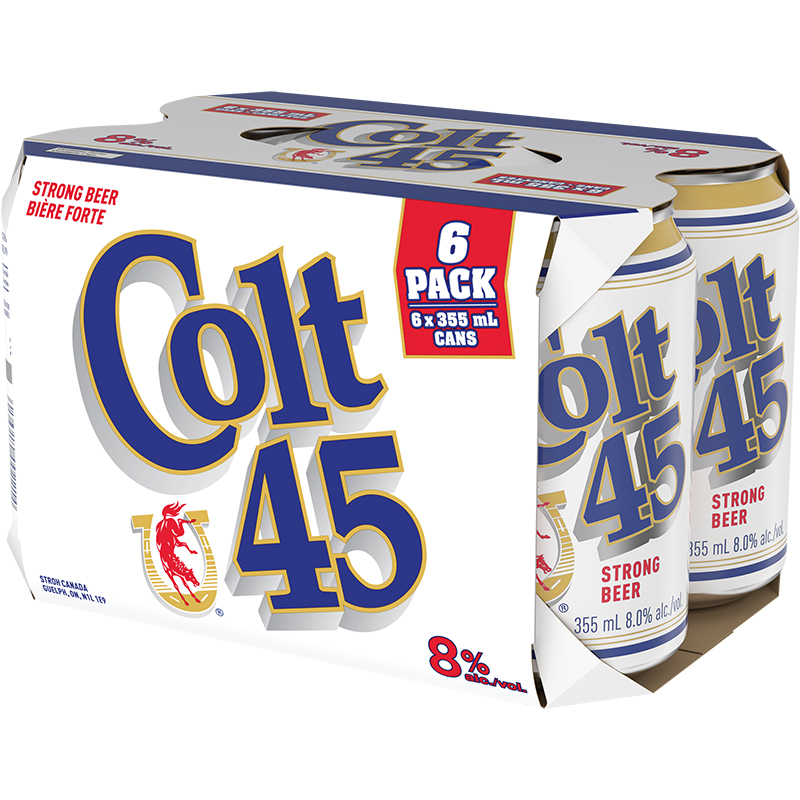 STROH CANADA COLT 45 MALT LIQUOR CAN Canadian Domestic Beer