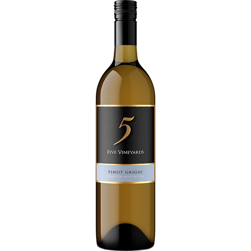 FIVE VINEYARDS PINOT GRIGIO Canadian White Wine