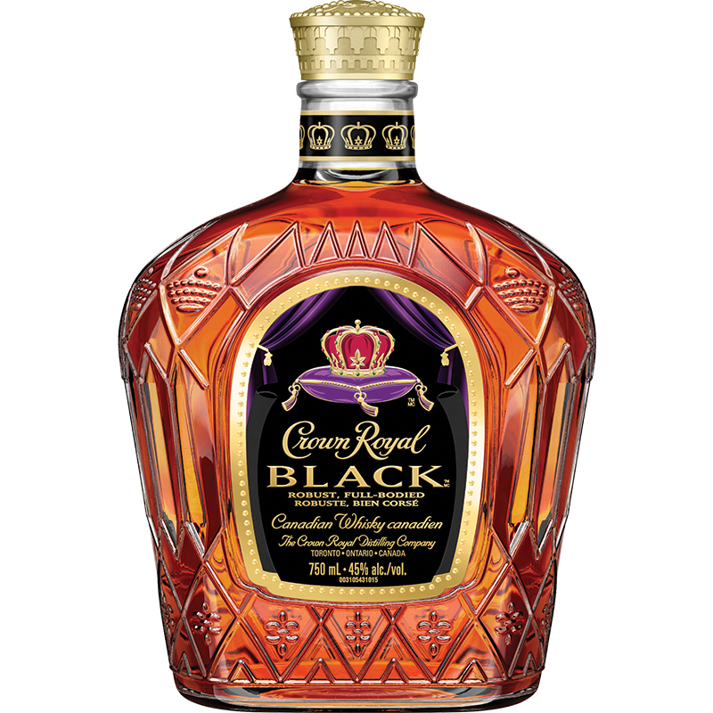 CROWN ROYAL - BLACK Canadian Whisky / Whiskey
