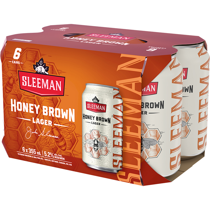 SLEEMAN HONEY BROWN LAGER CAN Canadian Domestic Beer