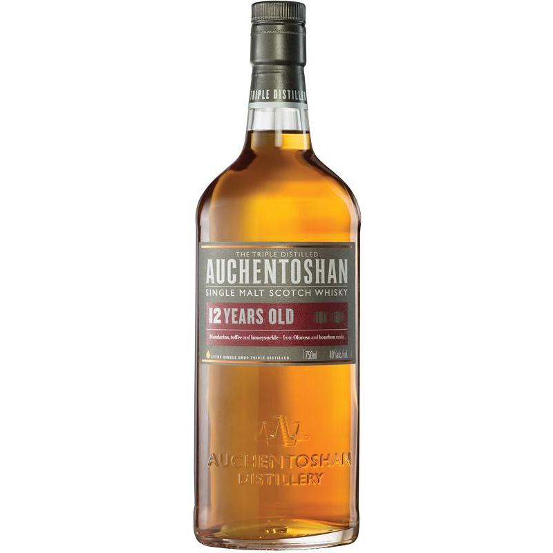 AUCHENTOSHAN - 12 YEAR OLD Scottish Whisky / Whiskey