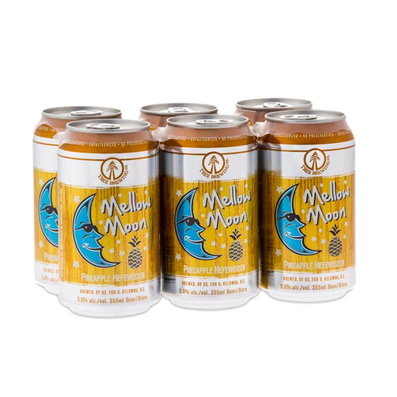 TREE BREWING MELLOW MOON PINEAPPLE HEFEWEIZEN CAN Canadian Domestic Beer