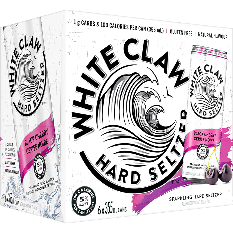 WHITE CLAW - BLACK CHERRY CAN Canadian Coolers