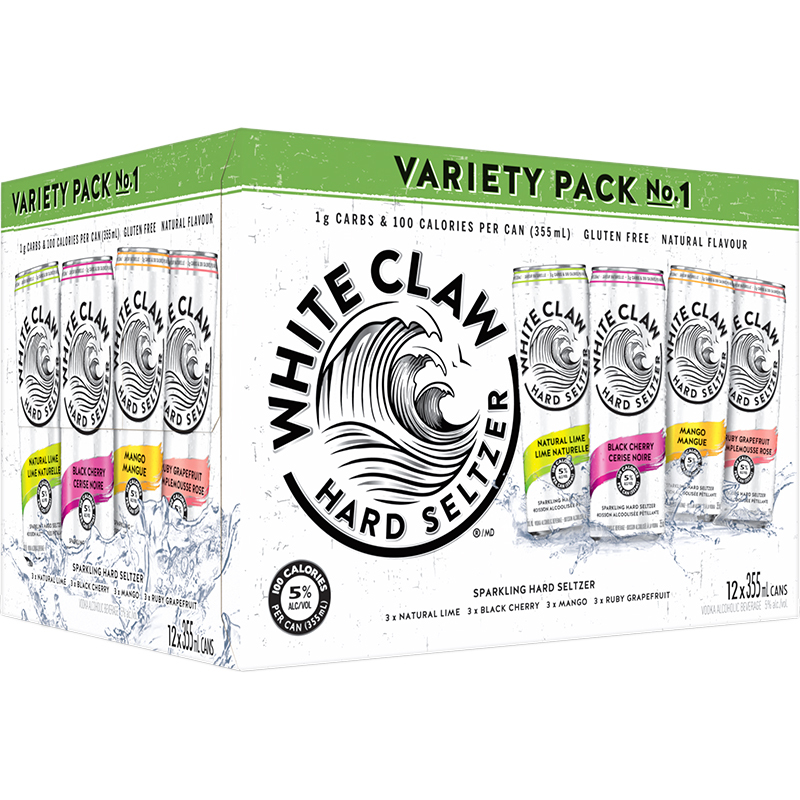 WHITE CLAW VARIETY PACK CAN Canadian Coolers