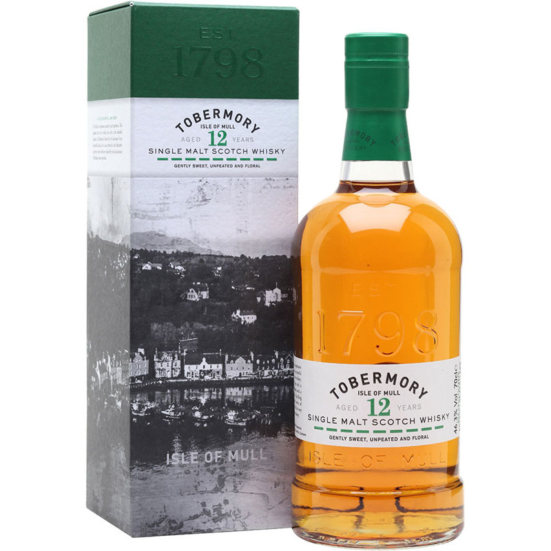TOBERMORY 12 YO Scottish Whisky / Whiskey