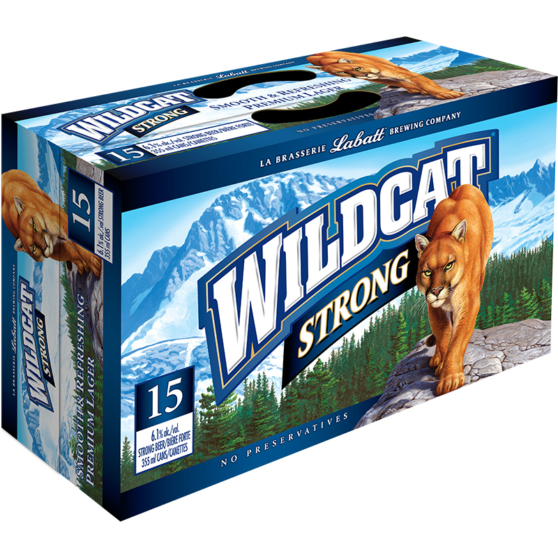 LABATT WILDCAT STRONG CAN Canadian Domestic Beer