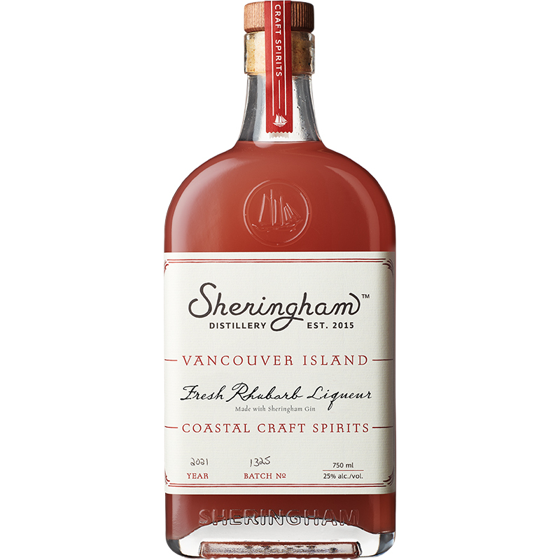 SHERINGHAM DISTILLERY RHUBARB LIQUEUR Canadian Liqueurs