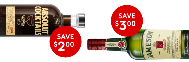 wine, beer, liquor, coolers, ciders on sale