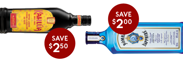 wine, beer, liquor, coolers, ciders on sale