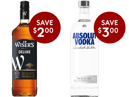wine, beer, liquor, coolers, ciders on sale