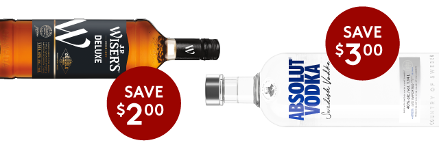 wine, beer, liquor, coolers, ciders on sale