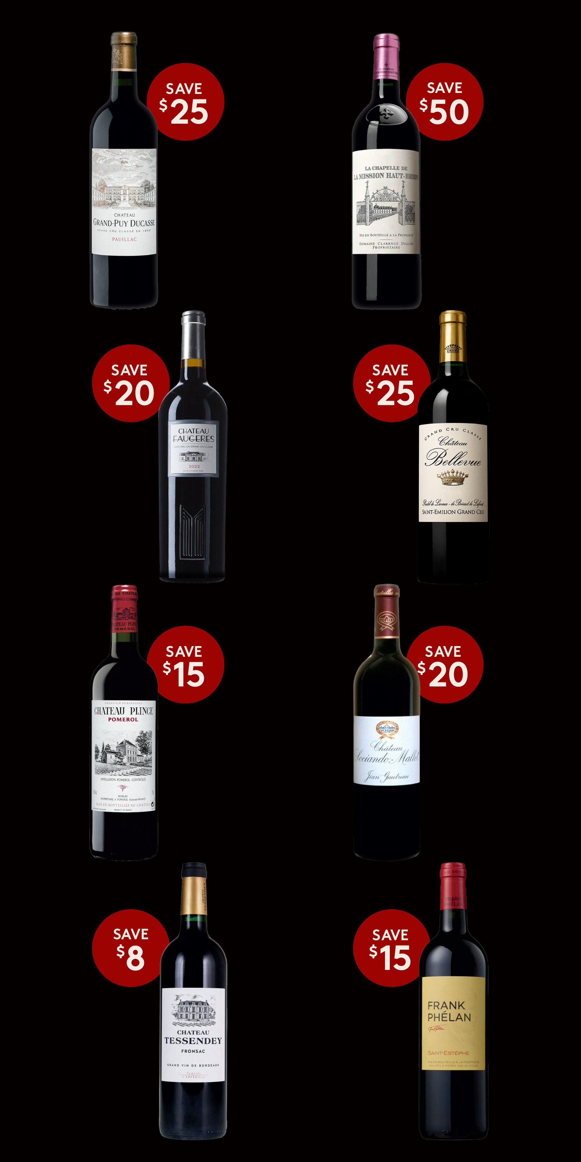 Bordeaux wines flash sale from January 14 to 17
