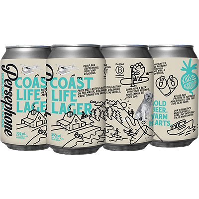 PERSEPHONE BREWING - COAST LIFE LAGER CAN