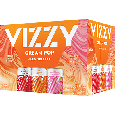 VIZZY HARD SELTZER - CREAM POP VARIETY PACK CAN