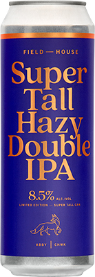 FIELD HOUSE BREWING - SUPER TALL HAZY DOUBLE IPA TALL CAN