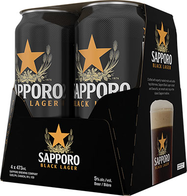 SAPPORO - BLACK LAGER CAN