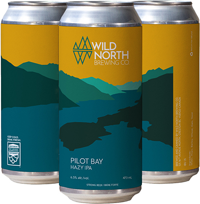 WILD NORTH BREWING - PILOT BAY HAZY IPA TALL CAN