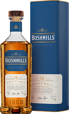 BUSHMILLS - 12 YEAR OLD IRISH WHISKEY