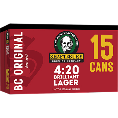SHAFTEBURY FOUR TWENTY LAGER
