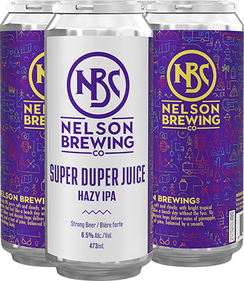 NELSON BREWING COMPANY - SUPER DUPER JUICE HAZY IPA TALL CAN