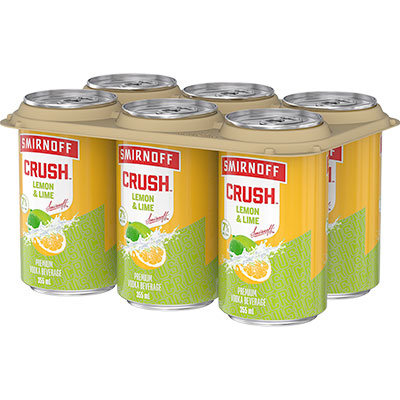 SMIRNOFF CRUSH - LEMON AND LIME CAN